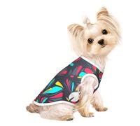 Customized Dog Sweaters for Small & Medium Dogs - Unique Designs, Soft Polyester Fleece, Perfect for Surgery Recovery & Daily Wear Pop Art Large