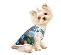 Customized Dog Sweaters For Small & Medium Dogs - Unique Designs, Soft Polyester Fleece, Perfect For Surgery Recovery & Daily Wear A Sci-Fi Style Landscape M