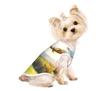 Customized Dog Sweaters for Small & Medium Dogs - Unique Designs, Soft Polyester Fleece, Perfect for Surgery Recovery & Daily Wear an Eagle is Flying Small