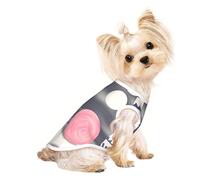 Customized Dog Sweaters For Small & Medium Dogs - Unique Designs, Soft Polyester Fleece, Perfect For Surgery Recovery & Daily Wear A Huge Pink Full Moon M