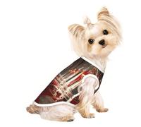 Customized Dog Sweaters For Small & Medium Dogs - Unique Designs, Soft Polyester Fleece, Perfect For Surgery Recovery & Daily Wear Gothic Hall Mystery S
