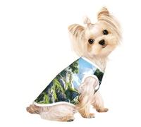 Customized Dog Sweaters For Small & Medium Dogs - Unique Designs, Soft Polyester Fleece, Perfect For Surgery Recovery & Daily Wear Green Ocean M