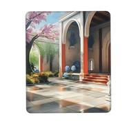 Customized Dynamic lighting during cherry blossom season Mouse Pad - Unique Design for Gaming & Office, Full-Color Print, Non-Slip Rubber Base, Perfect for Laptop & Computer Desks