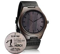 Customized Engraved Wooden Watch, Casual Handmade Wood Watch for Men Women Family Friends Customized Gift