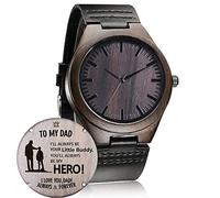 Customized Engraved Wooden Watch, Casual Handmade Wood Watch for Men Women Family Friends Customized Gift