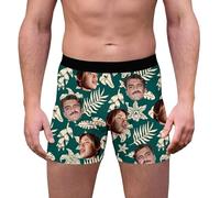 Customized Face Mens Boxers Brief for Men Custom Underwear with Photo Picture Personalized Boxer for Boyfriend Husband Him