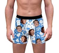 Customized Face Mens Boxers Brief for Men Custom Underwear with Photo Picture Personalized Boxer for Boyfriend Husband Him