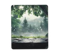 Customized Fantasy Forest Background Mouse Pad - Unique Design for Gaming & Office, Full-Color Print, Non-Slip Rubber Base, Perfect for Laptop & Computer Desks