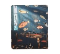 Customized Fish floating in thebedroom Mouse Pad - Unique Design for Gaming & Office, Full-Color Print, Non-Slip Rubber Base, Perfect for Laptop & Computer Desks