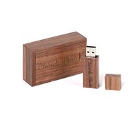 Customized Gift Personalised Engraved Flash Drive USB 2.0 Memroy Stick, Personalised Gift Engraved Wooden USB Flash Drive for Wedding, Anniversary, Graduation, Birthday