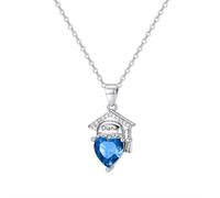 Customized Graduation Necklace for Women Personalized Birthstone Grad Cap Pendant Class of 2026 Jewelry Gifts for High School College Daughter Senior Graduated Student