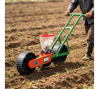 Customized Hand-Push Garden Seeder, Manual Vegetable Planter with 1-6 Column Options, Precision Sowing Equipment for Radish, Kale & Onion Via Tailored Seed Wheels in Small Plots
