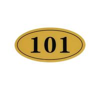 Customized House Numbers Plaques Sign Acrylic Plaque Personalized Home Address Modern Horizontal Door Number Stick on Room Numbers Plate for Outside Mailbox Office Hotel Classroom (Style 2)