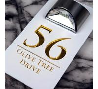 Customized House Sign Solar LED Light Modern Residential Address Sign Printing Address Plaque Street Name Door Plates (White + Yellow)