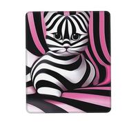 Customized Kawaii Cat Op Art Mouse Pad - Unique Design for Gaming & Office, Full-Color Print, Non-Slip Rubber Base, Perfect for Laptop & Computer Desks