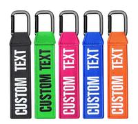 Customized keyrings,1PCS Personalised Embroidered Name Number Key Tags, ID Identifiers Keyrings Labels with Clip for Motorcycle Keys, Travel Bag, Biker, Baggage Tags to Quickly Spot Luggage Suitcase