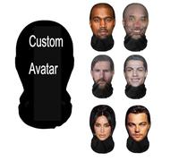 Customized Lifelike 3D Printing Full Face Mask- Personalised Bandana Add Your Funny Face Photo Breathable Mesh Funny Mask Great for Cosplay, Party, Halloween, Carnival and Events