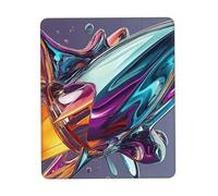 Customized Liquid splashing, rocket spacecraft Mouse Pad - Unique Design for Gaming & Office, Full-Color Print, Non-Slip Rubber Base, Perfect for Laptop & Computer Desks