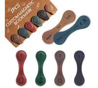 Customized Magnetic Leather Bookmarks,Personalized Magnetic Leather Bookmarks,Engraved Inspirational Texts,Give for Readers, Children, Teachers, Classmates (1)