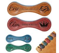 Customized Magnetic Leather Bookmarks，Personalized Magnetic Leather Bookmarks，Engraved Inspirational Texts,Give for Readers, Children, Teachers, Classmates (2)