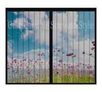Customized Magnetic Window Screen, Magnetic Fly Screen for Window Mesh, Fly Mosquito Insects Screen Net with self-Adhesive Tape, Easy to Assemble