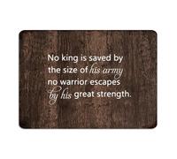 Customized Metal Signs No King Is Saved by The Size of T Wall Decorations Garage Signs for Bedroom Porch House Art Poster Gift for Business 10x14 Inch