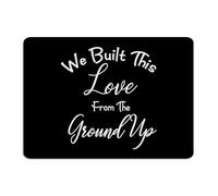 Customized Metal Tin Sign We Built This Love From The Ground Up Home Decor Garage Signs for Patio Laundry Porch Art Poster Gift for Gate 10x14 Inch