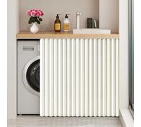 Customized MultiFunctional Sliding Door for Wardrobes Washing Machines & Doorless CabinetsWhiteW60cm x H80cmSpaceSaving & Stylish Design