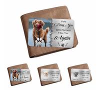 Customized Name Memory Card Sympathy Gifts For Cat Dog Lovers Personalized I Will Carry You With Me Until I See You Again Pet Memorial Wallet Card Custom Metal Wallet Insert Dog Memorial Keepsake