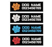 Customized Name Patch, Personalized Military Pet's Name Patches | 2PCS Embroidered Tactical Patches Hook and Loop, Cute Dog Patches for Harness Removable Vest Collar, Dog Harness