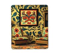 Customized Native American Folk Art Mouse Pad - Unique Design for Gaming & Office, Full-Color Print, Non-Slip Rubber Base, Perfect for Laptop & Computer Desks