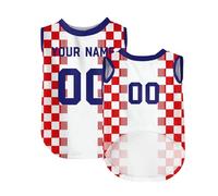 Customized Pet Soccer Jersey With Number Name Printed Soccer National Team Vest for Small Medium Large Dogs #052