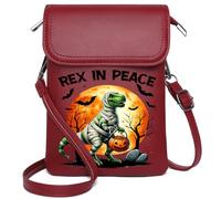 Customized Phone Bags Ladies Cell Phone Purse Halloween Pumpkin Ghost Cemetery Witch Skeleton Bat Haunted Leather Purse for Lover Elegant Gift for Mother's Day