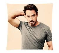 Customized Pillowcase Famous Movie Star Robert Downey Jr Pillow Case 18x18 (one side)