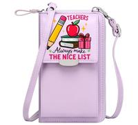 Customized Small Bags Women's Clutch Purse TEACHERS SCHOOL SUPPLIES NICE LIST Adjustable Strap for Everyday Use or Gift Idea