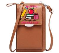 Customized Small Bags Women's Clutch Purse TEACHERS SCHOOL SUPPLIES NICE LIST Adjustable Strap for Everyday Use or Gift Idea