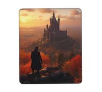 Customized Standing near the castle Mouse Pad - Unique Design for Gaming & Office, Full-Color Print, Non-Slip Rubber Base, Perfect for Laptop & Computer Desks