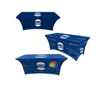 Customized Tablecloth 4FT 6 FT 8 FT Table Runner Personalized Tablecloth for Tradeshow Events Birthday Wedding Anniversary Trade