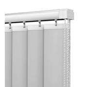 Customized Vertical Blinds for Sliding Glass Door, Window Vertical Blinds for Home, Blackout Fabric Sliding Door Blind, Privacy, Waterproof Window Shade(Light Grey,W250xH260cm)