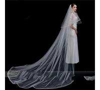 Customized Wedding Veils with Comb custom made length-2 layer-400cm