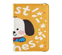 Customized Wishes Caton Lovely White Dog Leather decorative passport holder for travel women Wallet Combo Passport Wallet Ultra Slim, Customized wishes Caton lovely white dog, One Size
