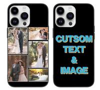 Customized Your Own Multiple Photo Style Phone Case for iPhone 15 14 13 12 11 Pro Max Plus Mini Xr Xs X 7 8 6 Anti-Scratch Shock Absorbing Cover Birthday Gifts for Wife Husband GF BF
