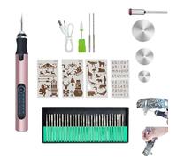 Customizer Engraving Pen,Wood Metal Glass Stone Cordless Portable Professional Engraver Pen Kit for Diyers,USB Rechargeable Resparked Engraving Tool for All Surfaces