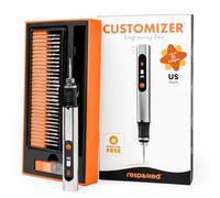Resparked Customizer Engraving Pen: Ultimate Cordless Portable for Artists & DIYers - Engrave 50+ Surfaces - Beginner Friendly - Rechargeable - Free 30 Bits & Mastery Guide