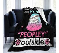 Custommixall Sloth Blanket Cute Sloth Gifts for Kids Adults Sloths Lovers Soft Lightweight Flannel Fleece Throw Blanket for Couch Bed Sofa office 40"x50"