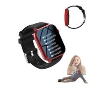 CUSTOMRUNNER Fall Alert Watch for Elderly with GPS, SOS Call Button & Fall Detection, Smart Watch for mom and dad on Thanksgiving, Halloween, Christmas and New Year's Day(Red)