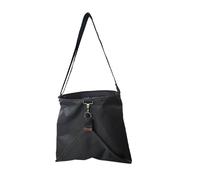 CUSTOMRUNNER Large Fruit Picking Bag, 30Lb Waterproof Garden Apron with Bottom Dump, Heavy-duty Oxford Harvest Pouch for Apples, Vegetables, Fruit Picking(Black)