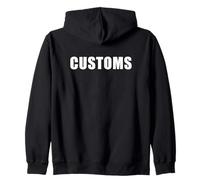 Customs - Fun Costume Dress Up Law Enforcement Border Zip Hoodie