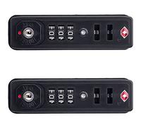 Customs Lock TSA007 Approved Zipper Bags Fixed Lock 3 Digit Luggage Lock for Suitcase Toolbox Storage Bag YF-S052#