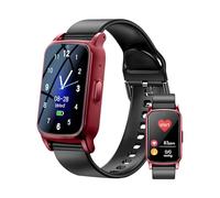 customty Fall Detection Smart Watch for Seniors, Smart Watch with GPS & Sos, 4G Hd Video Call & Waterproof Tracker, Elderly Safety Watch for Men Women (Red)